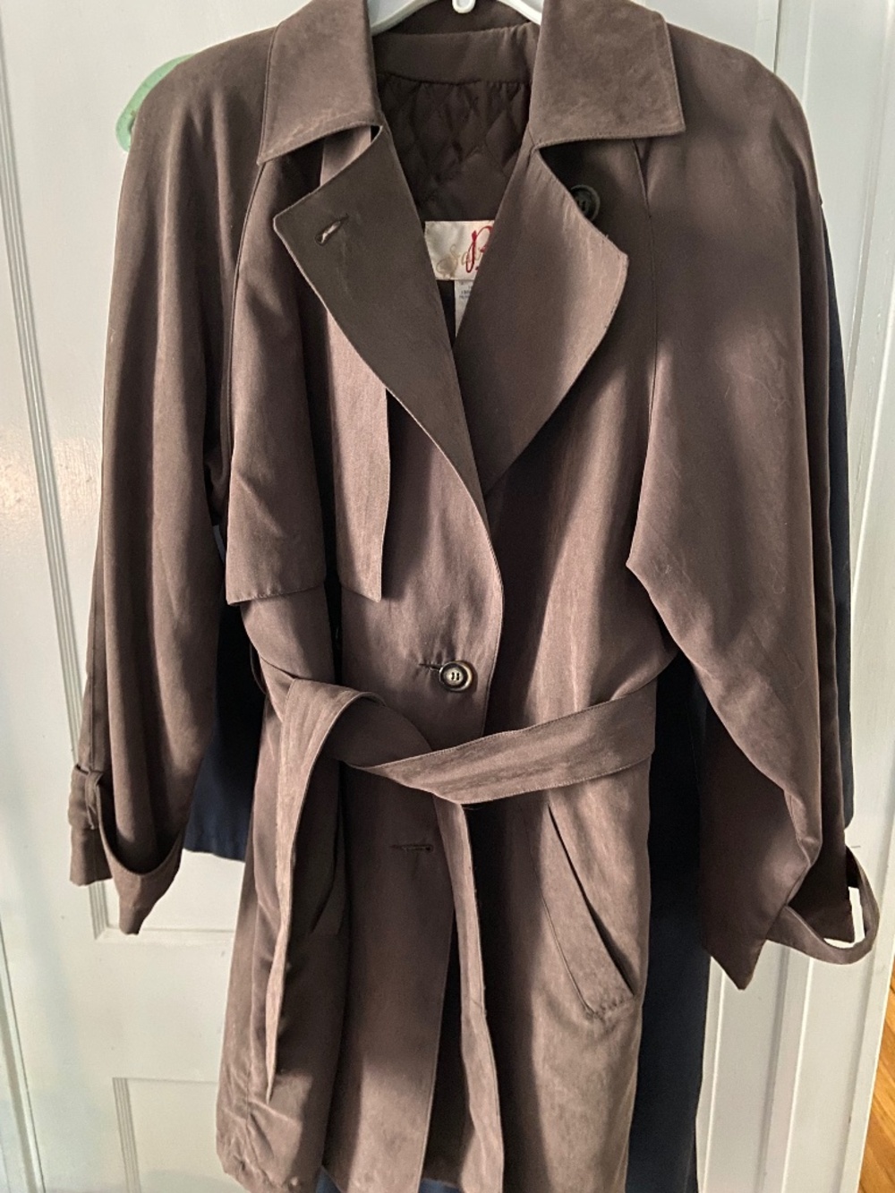 Vintage brown Sabrina trench coat (women’s 12)
